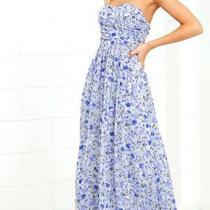 Lulu Royal blue Maxi dress